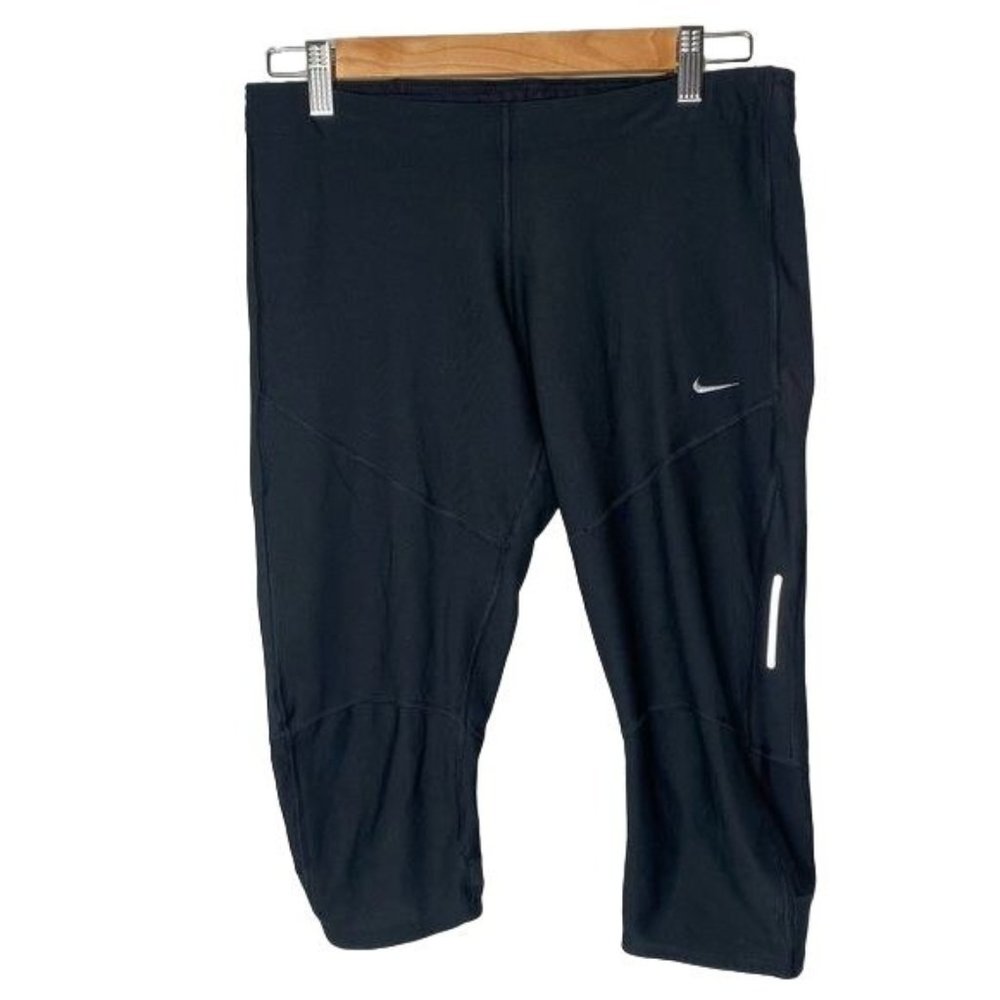 Nike women’s running short leggings black size medium